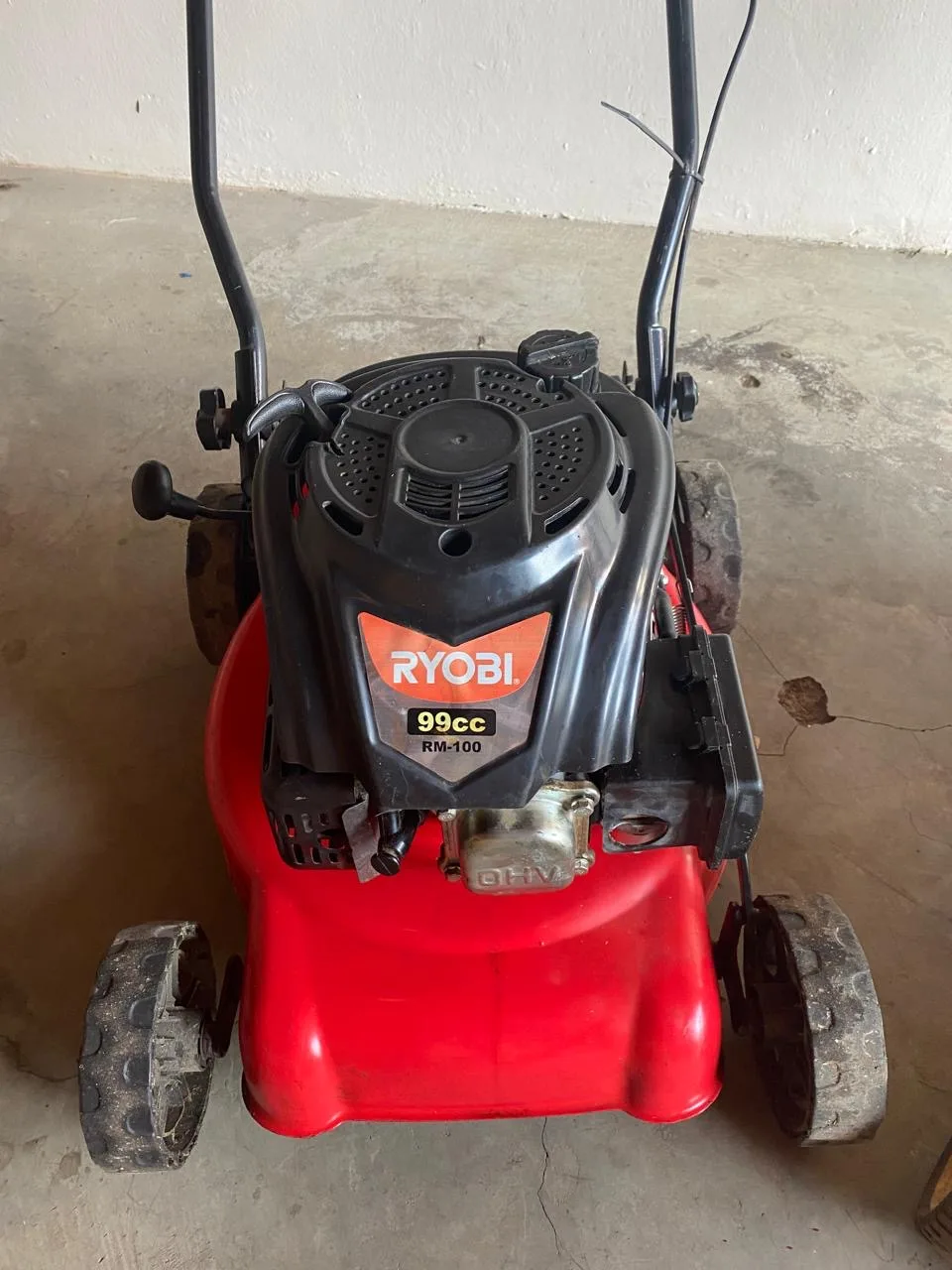 Lawnmower engine before service